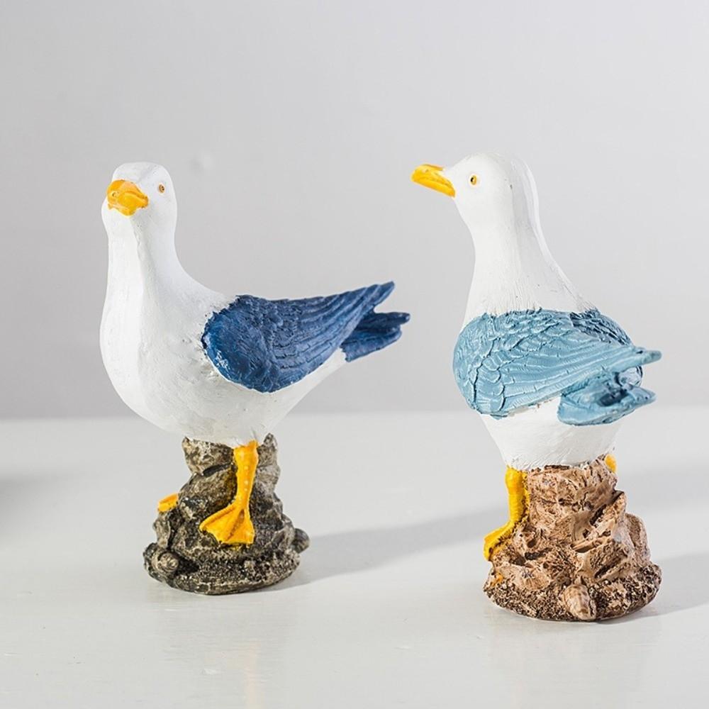 Mediterranean Style Seabird Ornament Handmade Seagull Model Ornament  Home Decor