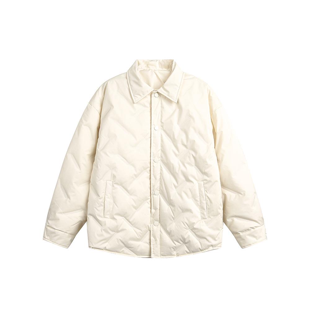 

Мужская легкая куртка CATTEE 2025 с тиснением для активного отдыха: Модное, теплое пальто с воротником-рубашкой XL абрикосовый