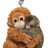 2Pcs Keychain Punch Monkey Charm Key Chain Pendant Wear-Resistant Bag Backpack Car Keys Photo Prop Decoration