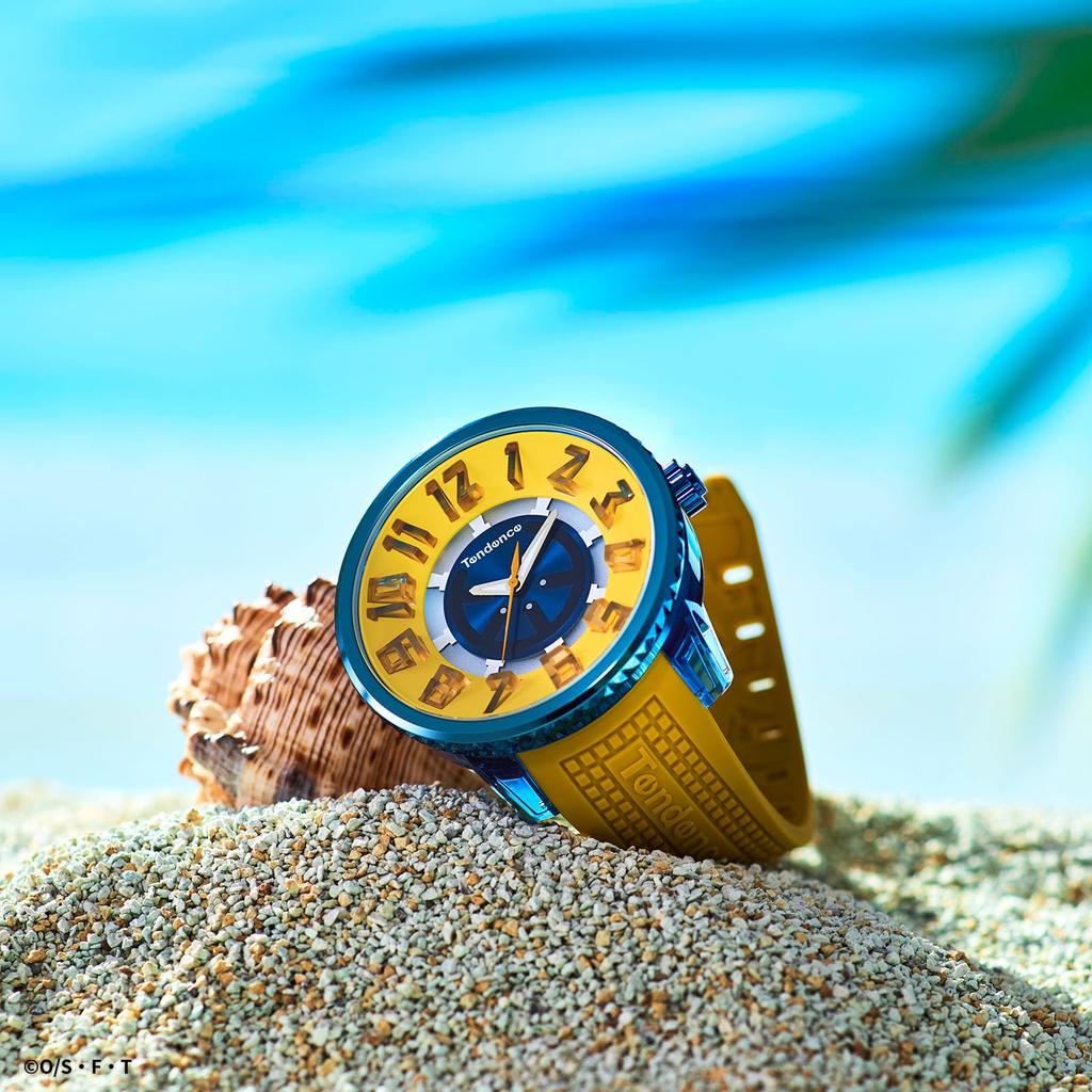 TENDENCE ONE PIECE Collaboration Usopp Quartz 10 ATM Water Mineral Yellow TY532023 Watch, Model, Movement, Resistance, Glass, Dial, Unisex,