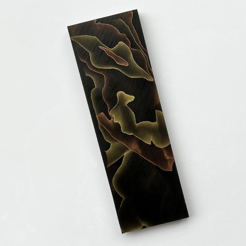 1PC Copper Mesh Resin Knife Handle Material DIY Patch Decor Scales Slabs Blank 120x40x8mm Resin Compression Template Plate