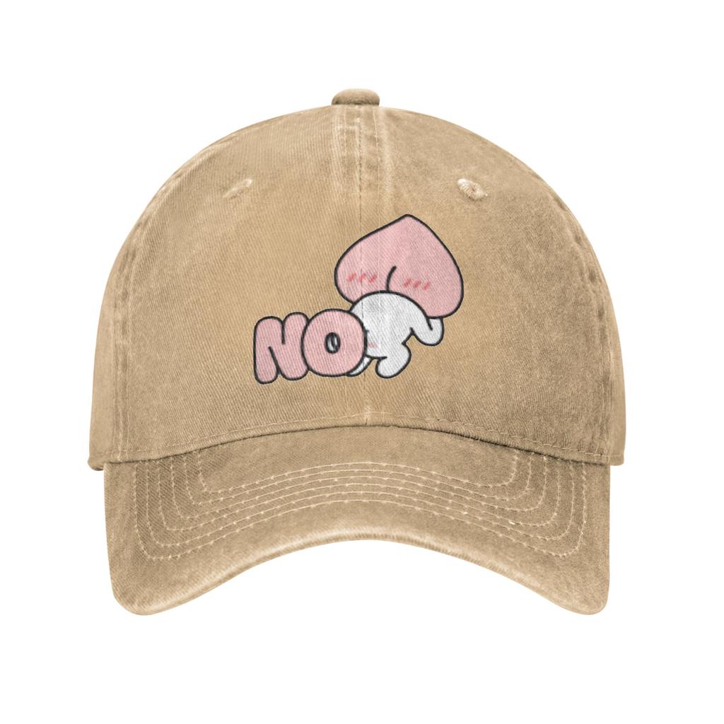 Washed Baseball Cap Apeach Kakao Friends Summer Trucker Hat For FeUnisex Unisex  Streetwear Outdoor Gym Sun Snapback Cap