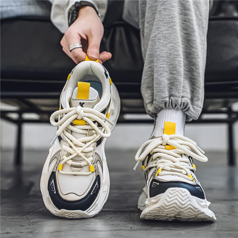 Casual Sports Shoes Fashion Men's New Four Season Comfortable Outdoor Breathable Height Increasing Fashion Casual Sports Shoes