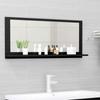 Day and Night - Day and Night Bathroom Mirror Plywood Black 90x10.5x37 Cm