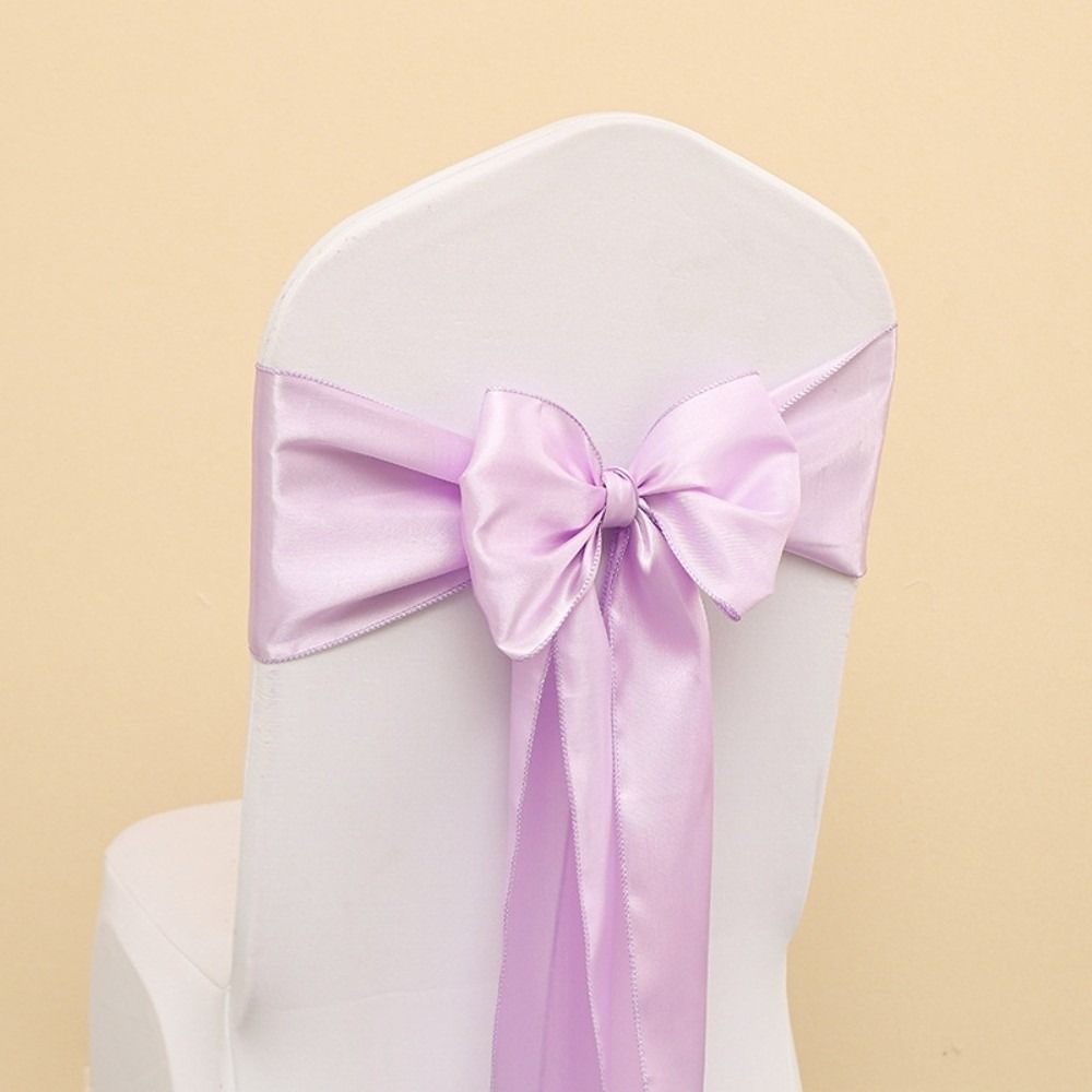 Elegant Design Chair Ribbon Ties Self Tie Chair Cover Decoration  Banquet Event Hotel