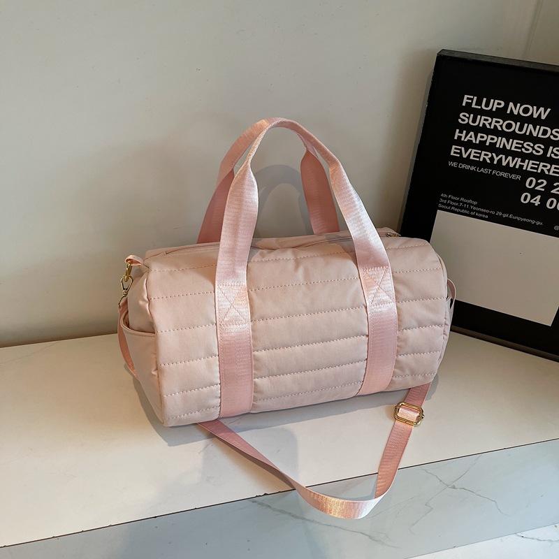 

Модная дорожная одноплечевая сумка, многофункциональная сумка-тоут с разделением на сухое и мокрое, сумка для студента колледжа розовый