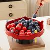 Draining Fruit Water-Filtering Bowl 360° Rotating Snack Storage Plate  Tea Table