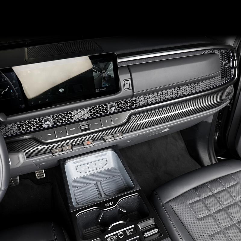 For Kia TASMAN 2025 2026 Dashboard Middle Air Conditioner Vent trument Panel Cover Trim Car Electronics Accessories LHD