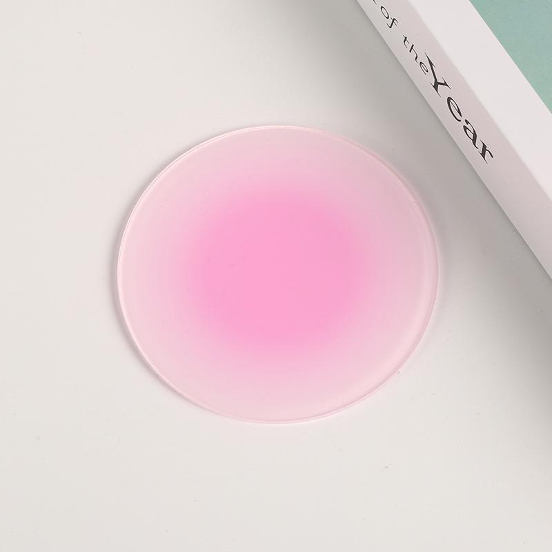 Simple And Creative Color Gradient Coaster With Round Bowl And Plate Mat Perfect For Coffee Shops Tea Houses Or As A