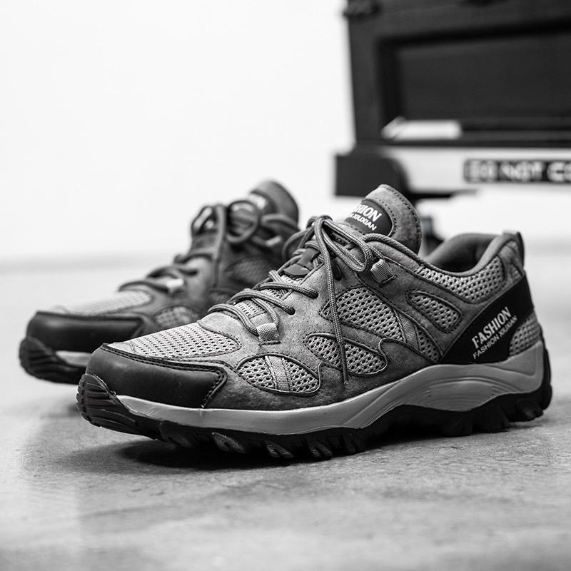 Pánské outdoorové prodyšné turistické boty Pohodlné trekové boty