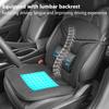 Car Seat Cushion Breathable Airmesh Fabric With Ice Gel, Four Seasons Universal Single Car Front Seat Cover With Lumbar Support