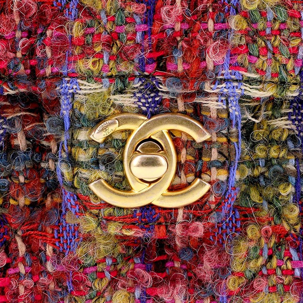 Chanel 22K Autumn And Winter Twill Soft Woolen With Gold Metal Camera Bag, Makeup Bag, Shoulder Bag, Crossbody Bag Mini AS3648-B09396-NK340