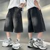 Arrivo Estivo Moda Ragazzi Pantaloncini di Jeans con Fantasia a Stelle Jeans Corti Casual per Bambini Bambini 5-14 Anni
