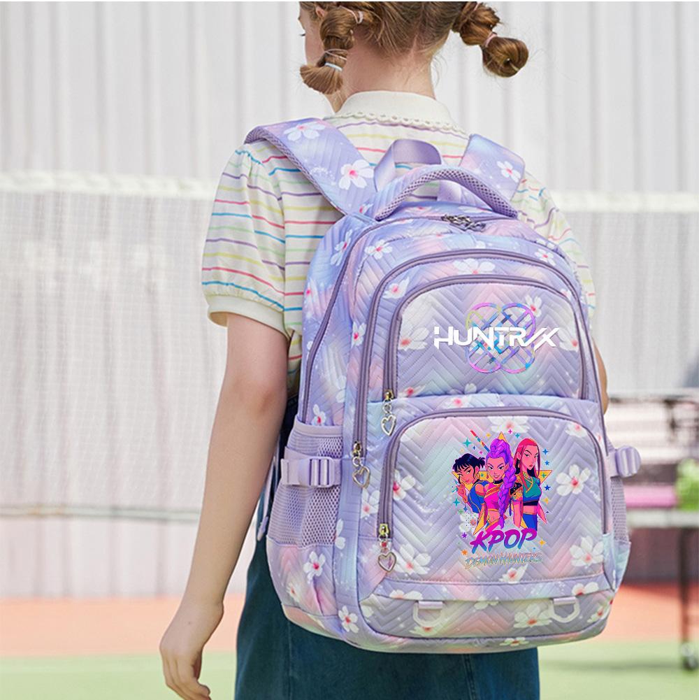 Kreslený K-Pop Potisk Batoh Studentský Teenagerský Školní Batoh pro Kluka Dívku Školní Taška Dětský Dárek Dámská Velkokapacitní Vodotěsná Cestovní Taška Mochila