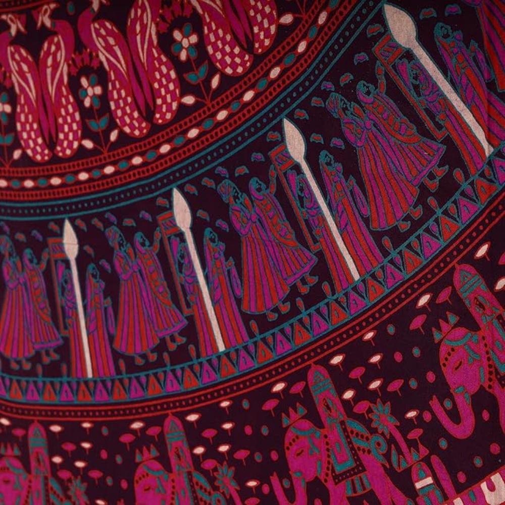 Bless International Beautiful Indian Bohemian Psychedelic Hippie Tree of Life Window Curtain Panels for Bedroom, Living(Queen & King)