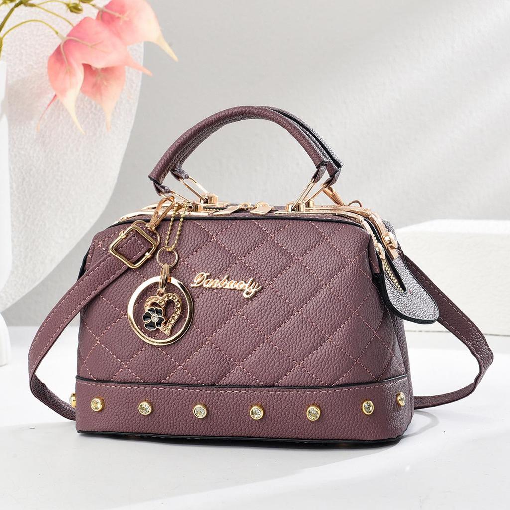 Kissenförmige Handtasche 2025: Stilvolle Damen-Schultertasche mit großem Fassungsvermögen und Stickerei