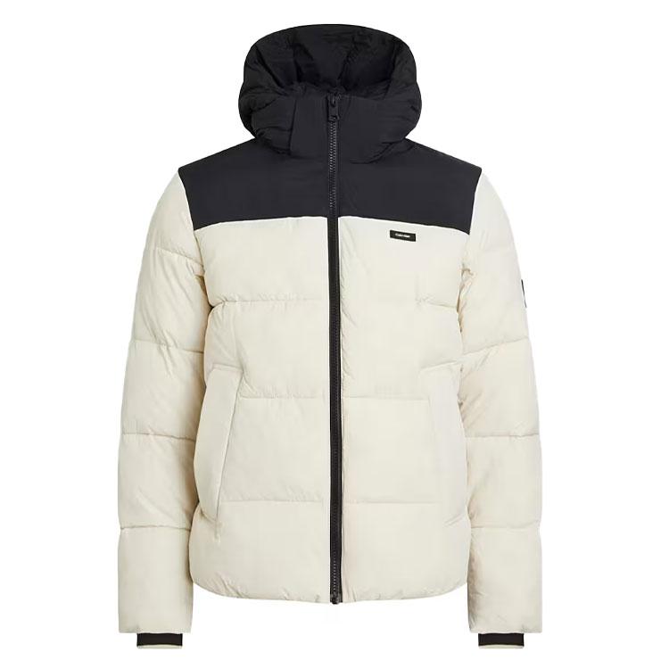 

Calvin Klein Кольорова куртка з капюшоном та довгими рукавами для чоловіків Куртки Бежева K10K112227-ACE L