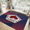 LOSC Lille FC Design Crystal Velvet Carpet Cozy Non?Slip Printed Rug For Bedroom Living Room Entrance