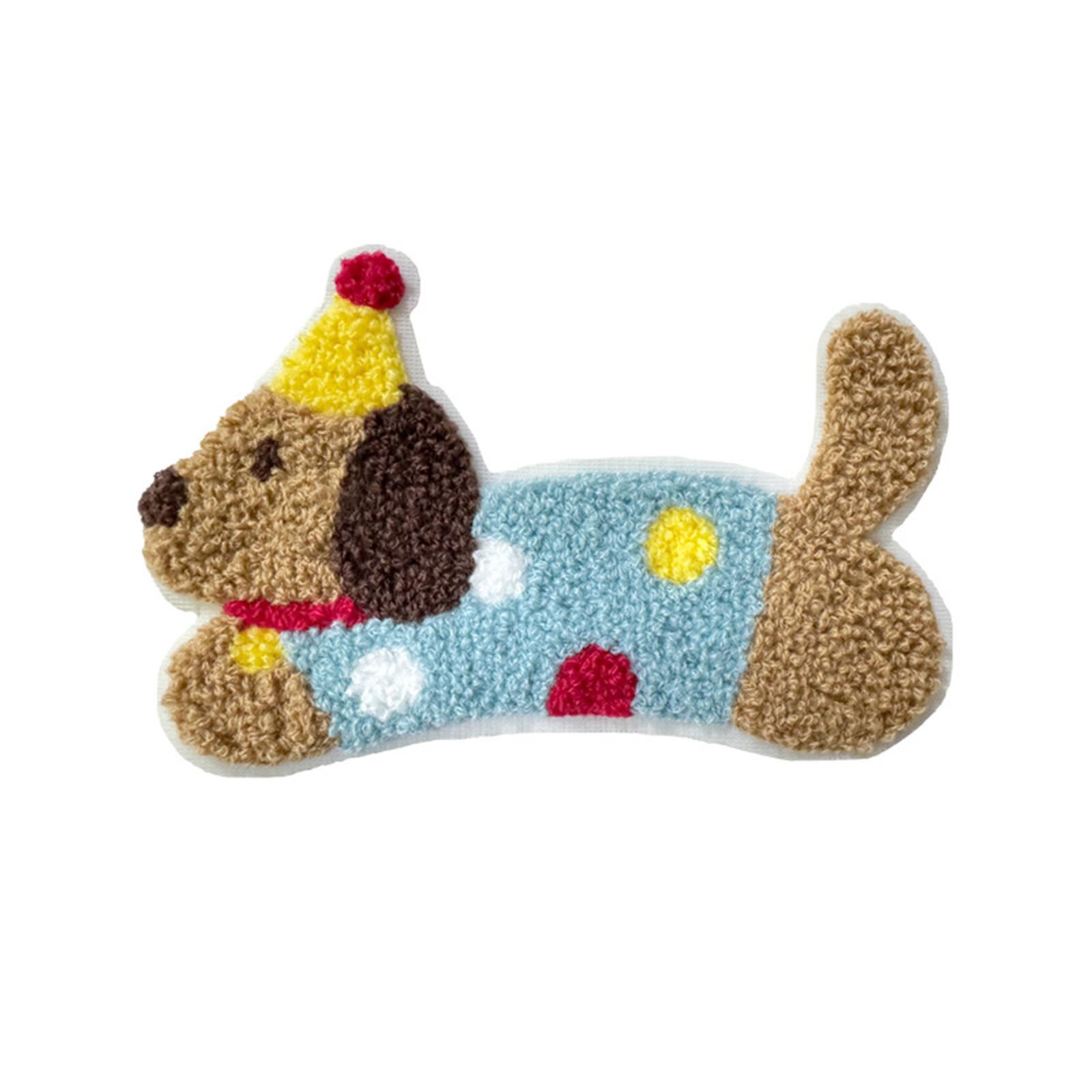 

Cartoon Dog Patches Creative Clothing Decoration Dog Appliques Handmade Kits Craft Shirt Embroidery Patches Making Supply
