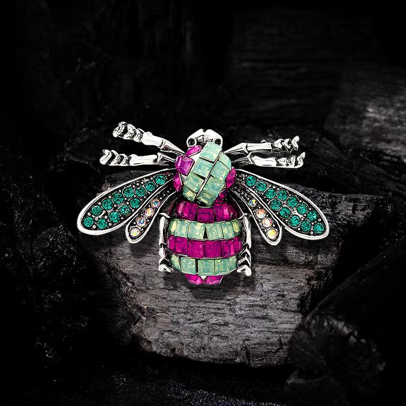 

Винтажная брошь в виде пчелы со стразами, симпатичная брошь в виде животного, пальто, аксессуары для одежды