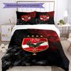 Ahly Football Club Printed Pattern Duvet Cover Set – Includes 1 Duvet Cover and 2 Matching Pillowcases Bedroom Decor Christmas Gifts