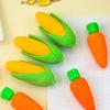 12 Stück Obst-Gemüse-Radiergummi Set Mini 3D Zitrone Tomate Aubergine Bleistift Radiergummi für Klassenzimmerpreise Geschenke Zubehör Schulanfang Partygeschenke
