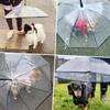 Lesypet Dog Umbrella Umbrella for Walking Even on Rainy Days Foldable Lead Umbrella Suitable for Small and Medium Dogs - - -