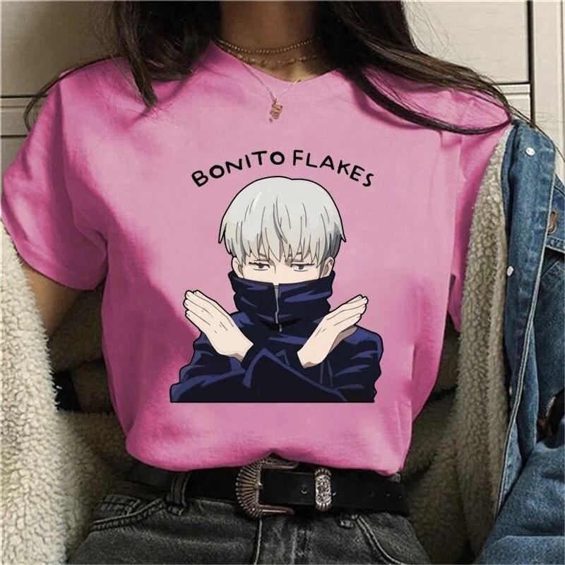 2024 New T-Shirt Funny Inumaki Toge Graphic Print Short Sleeve Fashion Anime Round Neck Summer T-Shirt