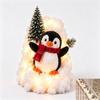 Illuminating Christmas Stair Snow Decor 40*20cm Snow Scene Decoration  Party Decoration