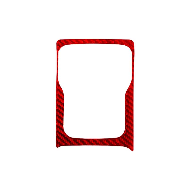 Carbon Fiber Car Gear Shift Panel Trim Cover Frame Decoration Stickers For Jeep Wrangler JL 2018-2025 Gladiator 2020-2025