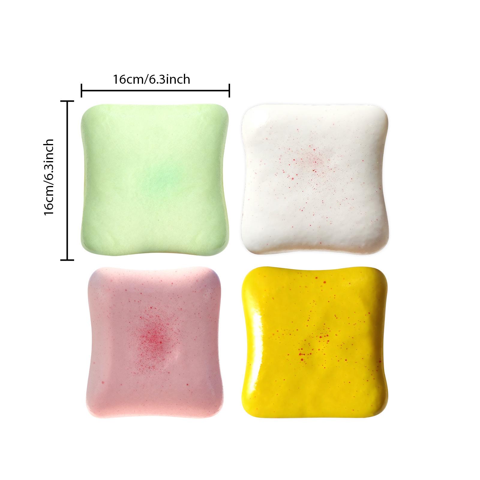 Ultra Zacht Langzaam Rijzend Room Toast Squishy, Realistische Voedselvorm Fidget Sensorisch Speelgoed, Stressverlichting Decompressie Nieuwigheid Cadeau voor