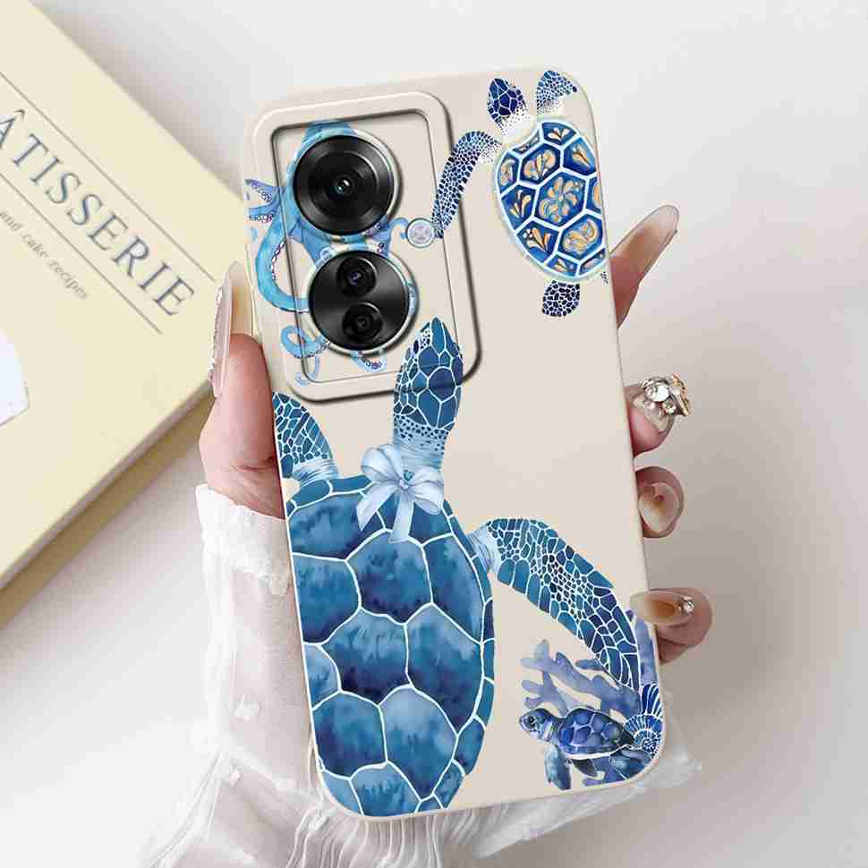 For Oppo Reno11 F 5G CPH2603 Case Cute Cartoon Printed Cherries Soft Silicone Cover For Oppo F25 Pro 5G 6.7" Phone Cases Coque