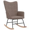 Day and Night - Day and Night Taupe Gray Fabric Rocking Chair
