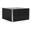 Raised Garden Bed 100*100*45 Cm Galvanised Steel Anthracite