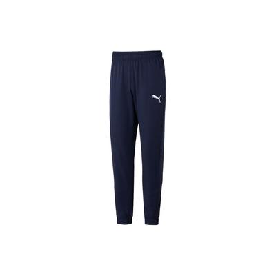 Solid Color Casual Breathable Comfortable Mid Waist Knitted Sports Pants Men Bottoms Navy-Blue 685639-06
