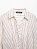 Spring 2025 Women's European-American Striped Knot Shirt
