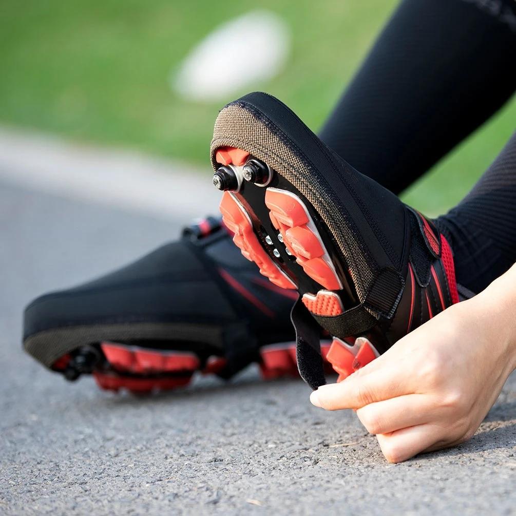 Winter Cycling Shoe Covers Thermal Insulated Windproof Half Overshoe for Road Bike MTB Bicycle Riding Footwear Protection