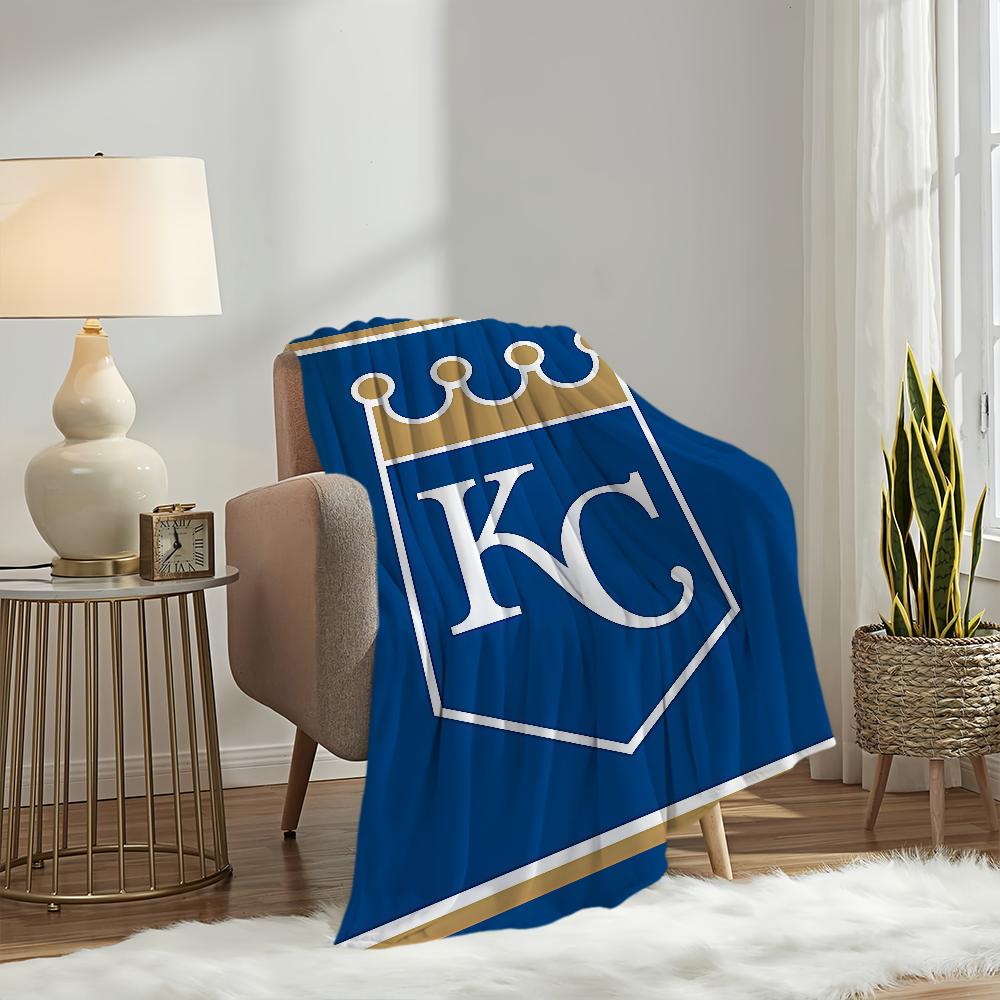 K-Kansas City R-Royals Baseball Blanket Blanket for Couch Sofa Travel Home Hiking Picni Bed Beding Flannel Blanket birthday gift