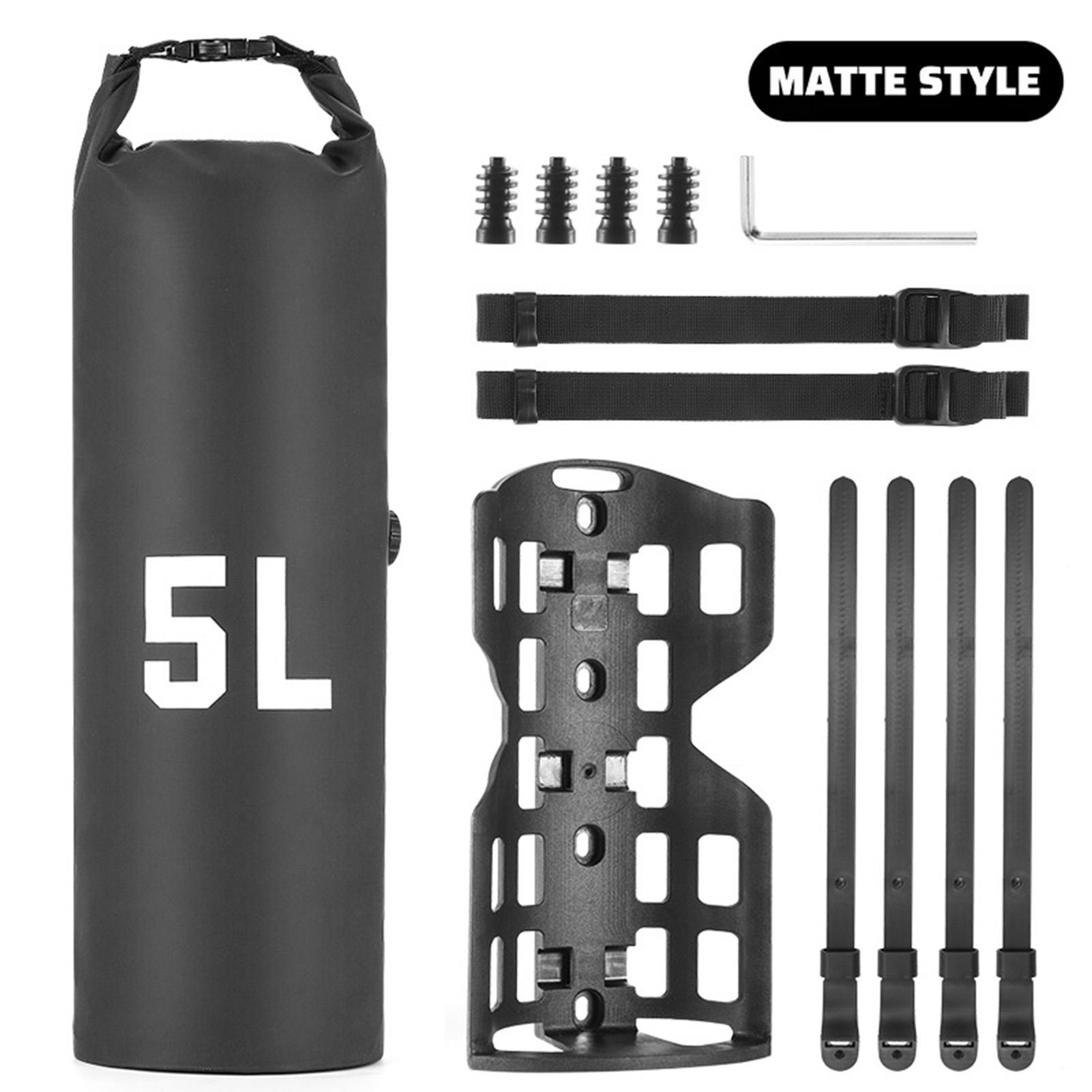 

Водонепроницаемая сумка на вилку велосипеда 5 л для горного шоссейного велосипеда с прочным основанием, простая установка для горного велосипеда Frosted 5L