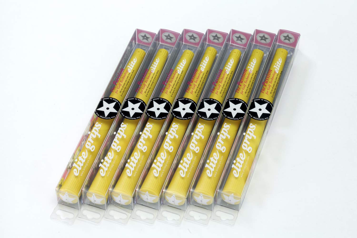 

elitegrips Гольф Грипсы A50 STAR набор Кислотно-желтый без задней линии 7 штук