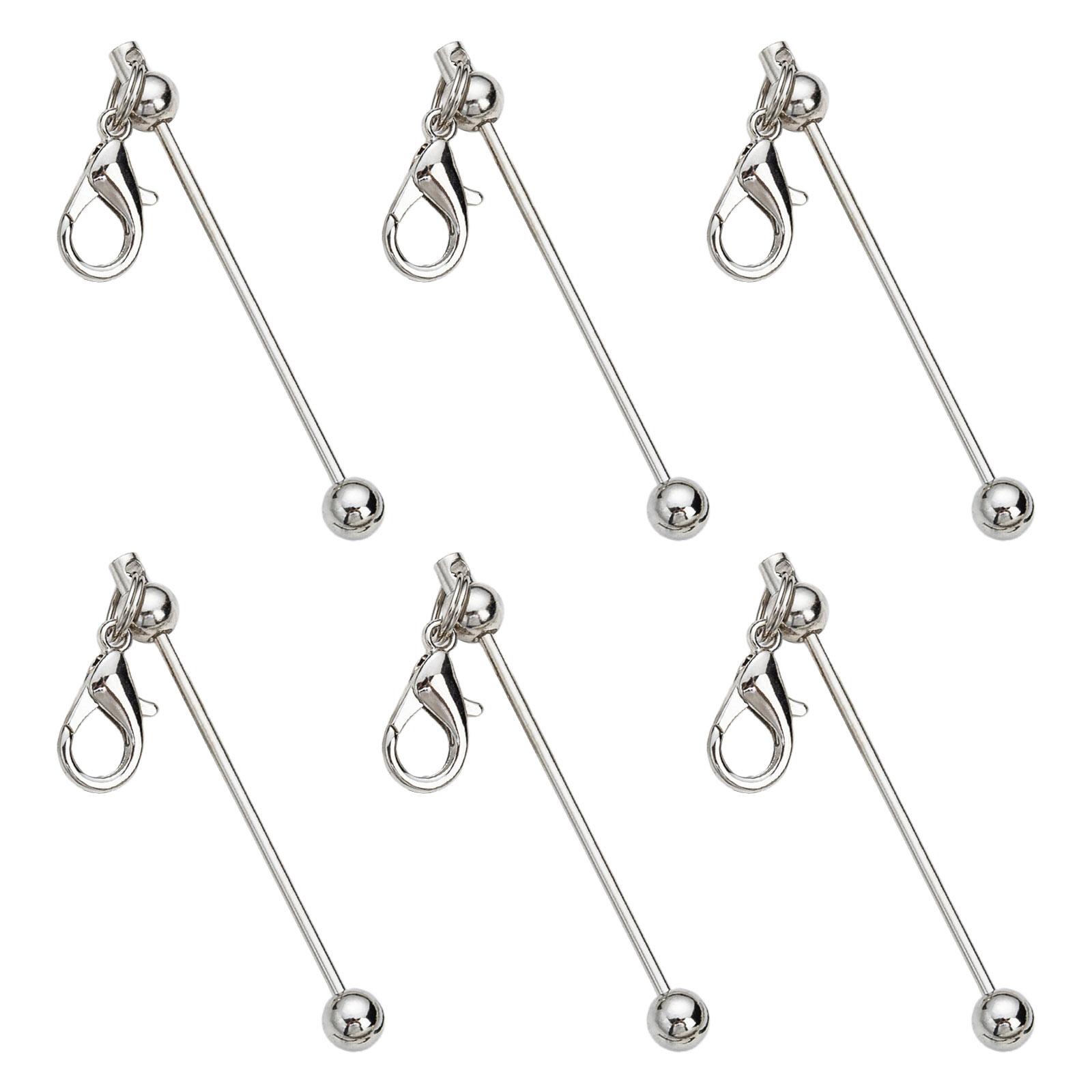 

6 шт. бисерные брелоки ручной работы бисерные брелоки шарм пустые бисерные брелки металлические брелки для изготовления ювелирных изделий 11