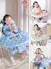 Waterproof Baby Smock Bib with High Chair for Independent Eating
