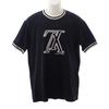 XL Short Sleeve T-shirt Black/white Cotton Mens