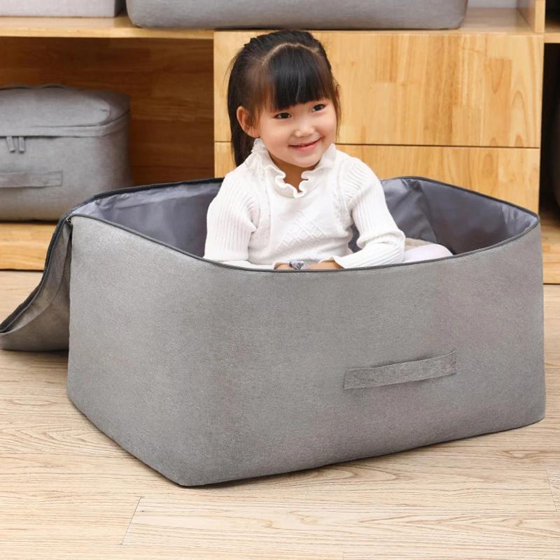 New Large Capacity Bedding Item Packing Bag Move House Clothes Storage Bag Wardrobe Handles Clothes Organizer Dirty Quilt Pouch