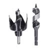 Ball Hole Saw Set 4 Prong Woodworking Drill Bit Reamer Auger Bits for Wood Plastic Plasterboard