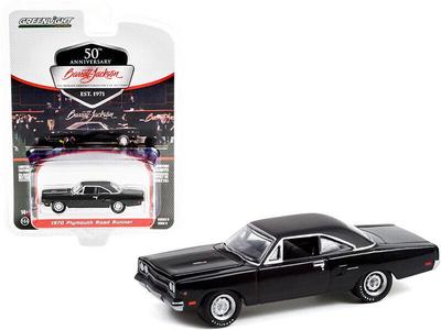 Greenlight Maßstab Plymouth Road Runner 1970 Schwarz Diecast Modellauto 1/64