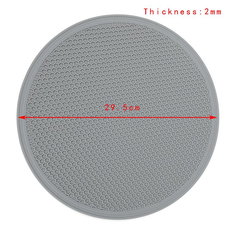 30cm Large Silicone Mat Coaster Heat Resistant Placemat Honeycomb Nonslip Pot Holder Table Mat Round Cup Mat Kitchen Accessories