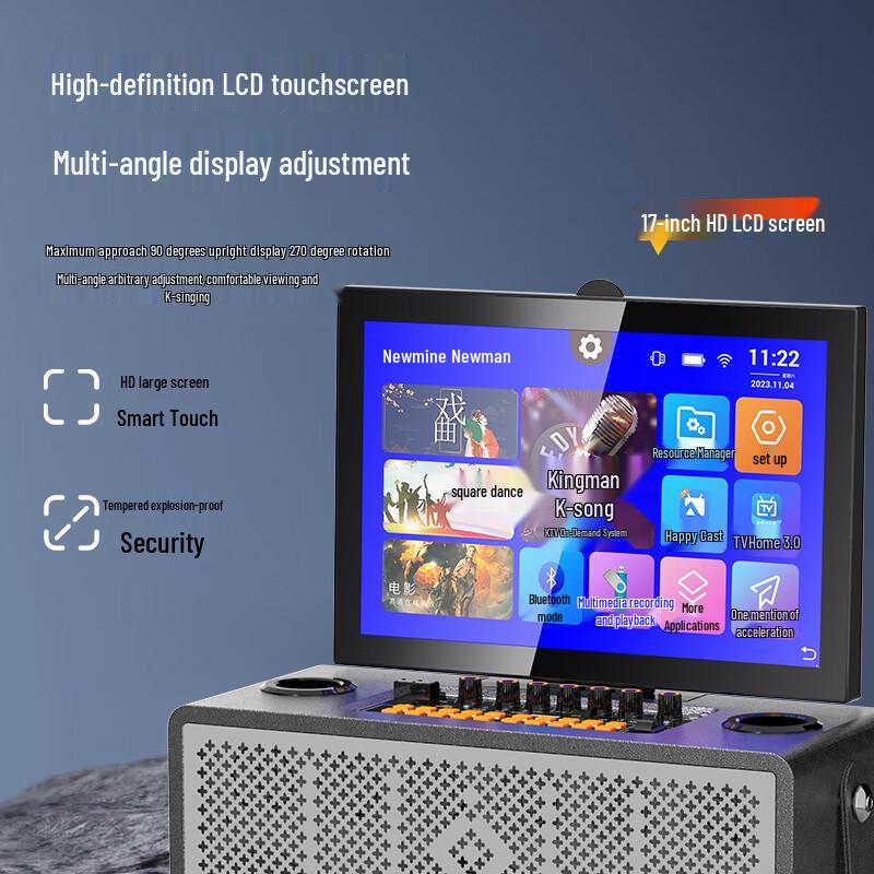 Newsmy N523 Home KTV Bluetooth Speaker System CN Plug (adapter Included)