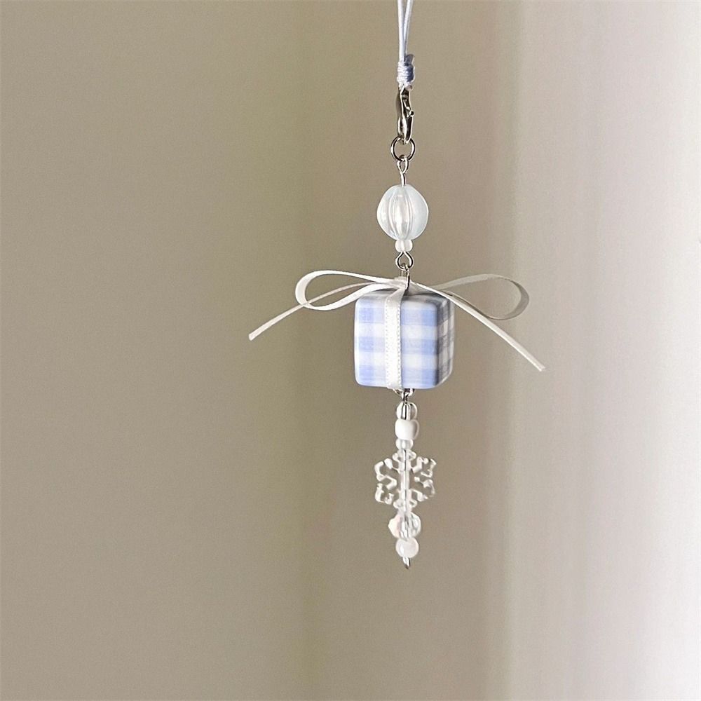 Pendant Beaded Phone Lanyard Knotbow Phone Chain Mobile Accessories Y2K Phone Charms  Bag Keychain