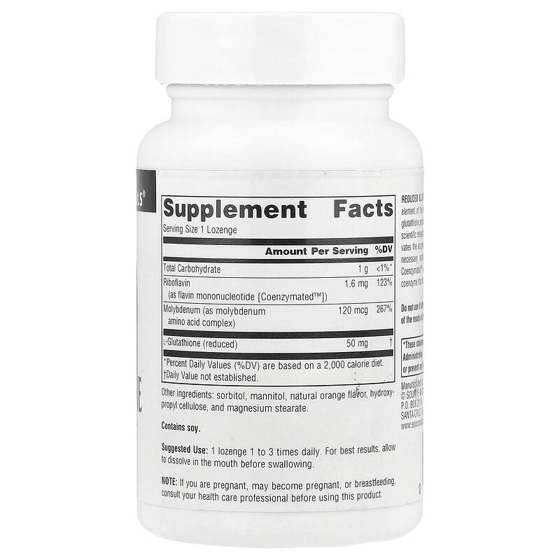 Reduced Glutathione Complex, Orange, 100 Lozenges